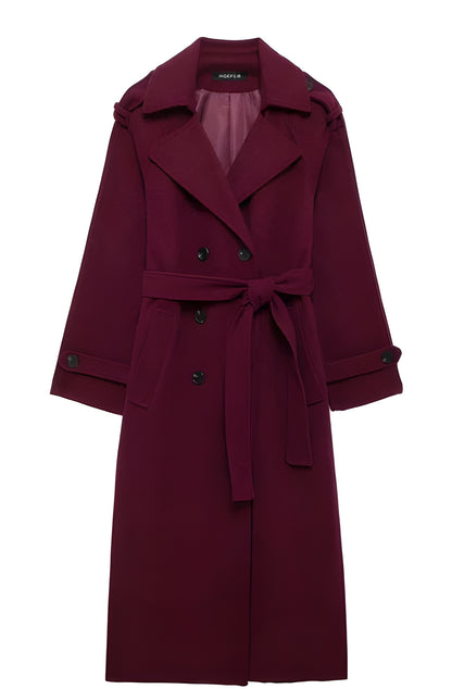 Den Perfekta Burgundy Kappan: Elegans och Komfort i Ett