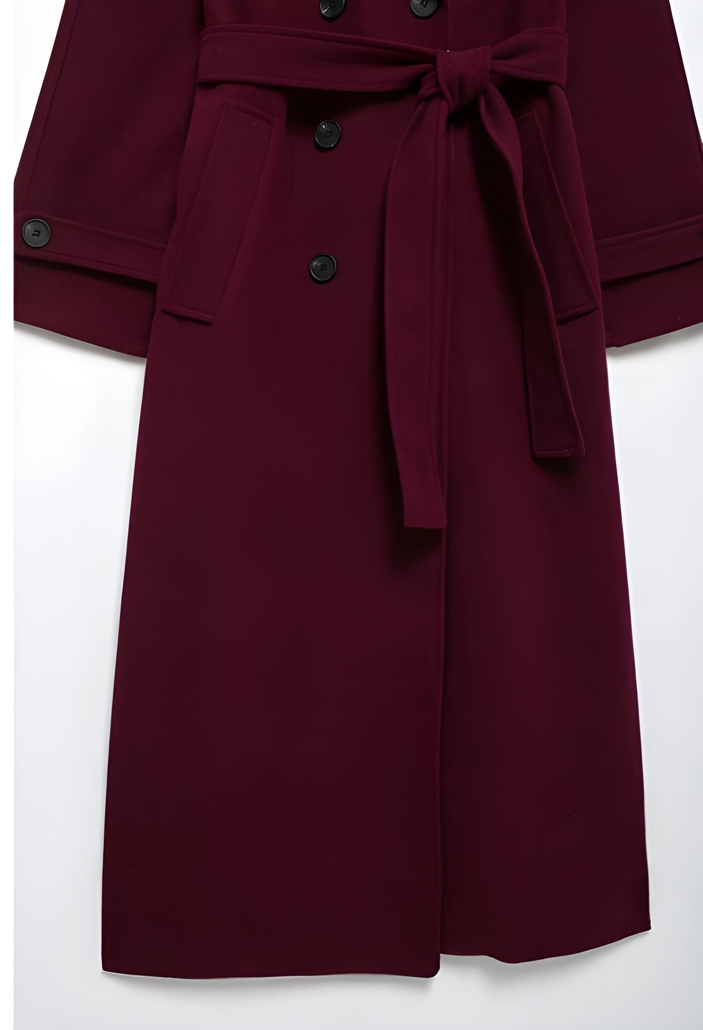 Den Perfekta Burgundy Kappan: Elegans och Komfort i Ett
