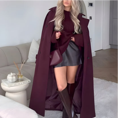 Den Perfekta Burgundy Kappan: Elegans och Komfort i Ett